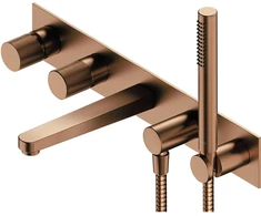 Voninės baterija Omnires OMNIRES CT8037/1CPB CONTOUR voninė baterija 5 angų, įleidžiama, šlifuota varinė