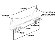Omp Racing Universalūs SLIDE sėdynių laikikliai