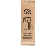 Gogreen „Go Žalias Go Žalias“ medinio stalo aksesuarų rinkinys