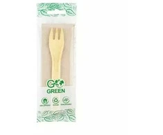 Gogreen Compostable picnic set (fork, napkin) Go Žalias / 0,01kg
