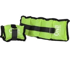 Kojų ir rankų svoriai One Fitness WW01, žali - 2 x 0,7kg
