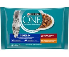 ONE ĖDAL KONS KATĖMS SENIOR SU JAUT 4X85G