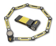 OnGuard dviračio spyna Heavy Duty Link Plate Lock K9 sulankstomas 8114 100cm 5 raktai su kodu (ONG-8114)