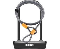 OnGuard U-Lock Neon dviračio spyna juoda 10x1200 mm (8154BL)