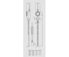 Onnline elektrinis šildytuvas 1/2 "900W GRBT su termostatu - W-034