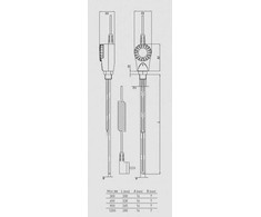 Onnline Internetinis elektrinis šildytuvas 1/2 "300 W GRBT su termostatu - W-032
