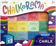 Ooly Chalk-o-Rama šaligatvio kreidelės, 12 vnt.