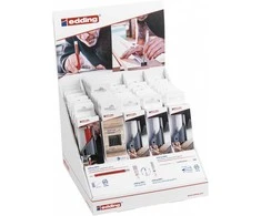 EDDING e-8880 statybinis pieštukas + e-8890 staliaus pieštukas, 36 lizdinės plokštelės, stovas
