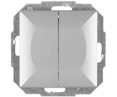 Plastrol Wyłącznik 2-klawiszowy instalacyjny świecznikowy p/t 10a, 250v (moduł)