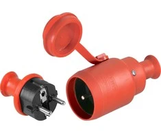 Opal GN- H2 lizdas + WT- 40H IP44 kištukas oranžinis