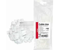 Balti kabelių raiščiai 2,5 × 150 mm, 100 vnt. amio-04306