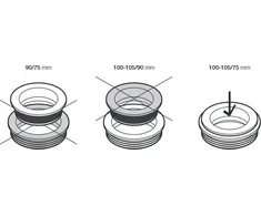 Operative OPERATYVU Reduction 100/105-90/75 Juodas 3106230 (S)