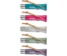 Opinel Colorama 06 inox sage knife with thong
