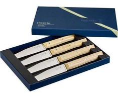 Opinel stalo peilių briaunų rinkinys iš 4 pelenų