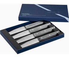 Opinel stalo peilių rinkinys Facette, 4 vnt., skalūno spalvos