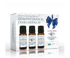 Optima Natura Zdrowy zapach lekki oddech komplektas olejków eterycznych do aromaterapii Oranžinė + Złodziei + Sosnowy 3x10ml