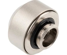 Optimus Hardtube jungiamosios detalės, 12 mm, 6 vnt. pakuotėje su įrankiu – matinio nikelio spalvos