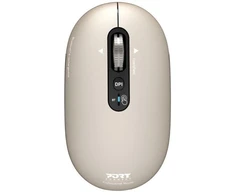 PORT CONNECT Pure MAC, Belaidė įkraunama pelė, Bluetooth,FreeWheel, 3200 DPI, Pearl
