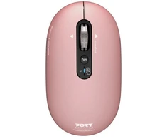PORT CONNECT Pure MAC, Belaidė įkraunama pelė, Bluetooth,FreeWheel, 3200 DPI ROSE