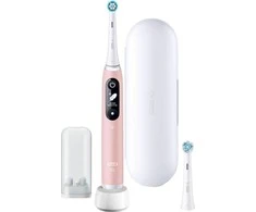 Oral-B Dantų šepetėlis + Travel Case | iO6 | Įkraunamas | Suaugusiems | Šepetėlių skaičius galvutės įeina 1 | Number of teeth brushing modes 5 | Rožinė
