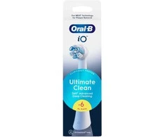 BRAUN iO RB CWF-6 Ultimate Clean Baltas 6ct antgaliai dant šepetėliui