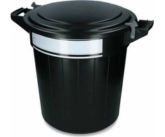 Vplast Šiukšliadėžė Oregon Storage bucket 80 l juodas, lid, lock and writing label 1 st