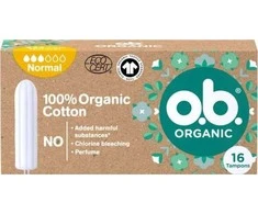 O.B._Organinė tamponija Normal 16 vnt.