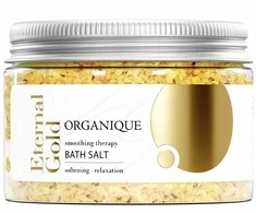 Organique „Eternal Gold“ atpalaiduojanti vonios druska, 600 g