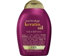 Organix Cosmetix Keratin Oil Šampūnas šampūnas su keratino aliejumi, apsaugantis nuo plaukų lūžinėjimo 385 ml