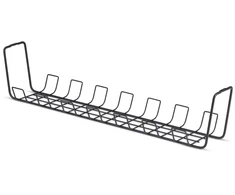 Organizer StarTech Cable Tray Under Desk – 61.5 cm – Metal Channel Basket – Juodas