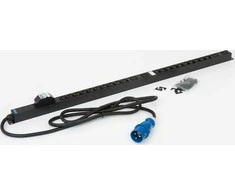 TRITON 19" dengiamoji plokštė 1U perforuota su ovaliu 36 x 6 mm, juoda