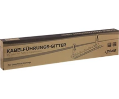 Organizatorius Aptel kabelių tvarkymo tinklelis 60 cm, tvirtinamas po stalu, baltas
