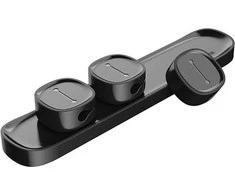 Kabelių laikiklis klijuojamas su magnetiniais 3 kabelių adapteriais juodas BASEUS