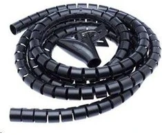 CONNECT IT kabelių valdymo vamzdis WINDER, 2,5m x 20mm, juodas (kabelio tvarkyklė)