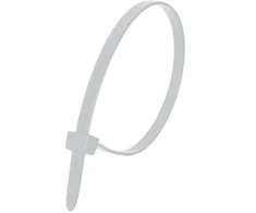 Dedra Nylonowe Nailoniniai kabelių raiščiai, balti, 2,5x140 mm (100 vnt.)