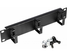 Organizer Equip Equip 10'' Kabeldurchführung mit Ringeinsatz, 1U juodas
