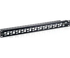 Organizer Equip Patchpanel 24x Cat6A 19'' FTP 1HE Keystone Montage sw