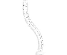 Organizacija InLine ® Kabelio kanalas lankstus, vertikalus stalams, 2 kameros, 0.80 m, balta