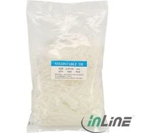 Organizacija InLine Clip juosta Balta 1000 vienetų (59963X)