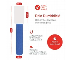 Organizer LABEL THE CABLE LTC Klettkabelbinderlabel Set wiederverwendbar, mix,30er (LTC 2630-30)