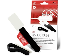 Organizer LABEL THE CABLE LTC Klettkabelbinderlabel Set wiederverwendbar, juodas,10er (LTC 2610-10)