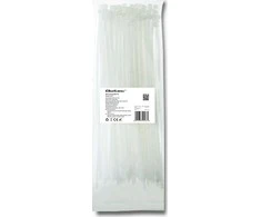 QOLTEC 52207 Užtrauktukai 4.8 300 100vnt nailono UV Baltas