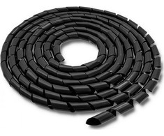 QOLTEC 52257 Cable organizer 20mm 10m Juodas