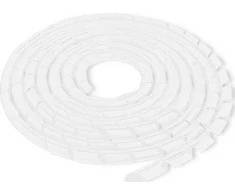 Qoltec organizer do kabli 6mm 10.0m balta
