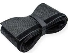 Roline ROLINE Żarna organizatorius su PVC audiniu kabelių tvarkymui, su Velcro, juoda, 2,5 m