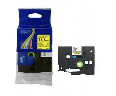 Organizatorius Termo vamzdelis BROTHER HSE-641 18mm x 1,5m juodas ant geltono pakaitalas