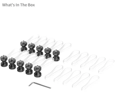 Organizer SmallRig Cable Clamp (10pcs) Juodas (6527)