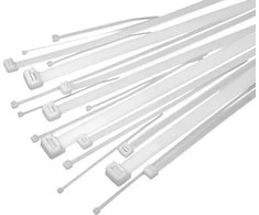 41-001# Oem Laidų tvirtinimo dirželiai 100x1.8mm baltos spalvos