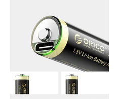 Orico Ličio baterija Ener-G EG5C 1,5 V 2100mWh akumuliatorius AA USB-C 2 vnt.