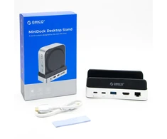 Šakotuvas Orico Doko stotelė do Mac Mini M4 | USB-C 10 Gbps | slot M.2 NVMe